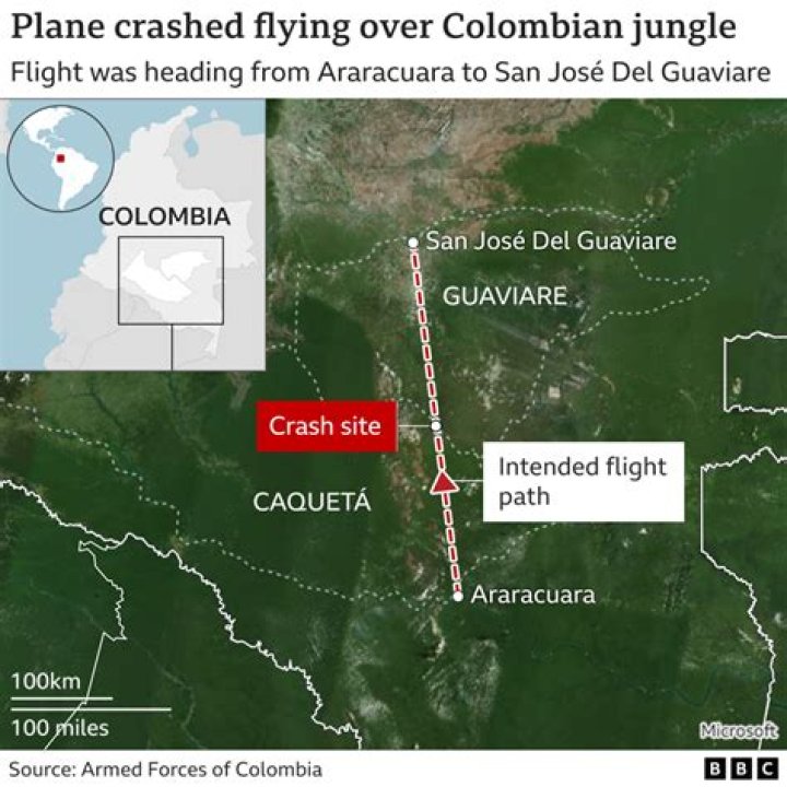 
Colombia Jungle Plane Crash: Search intensifies for two missing children after mother found dead on board 