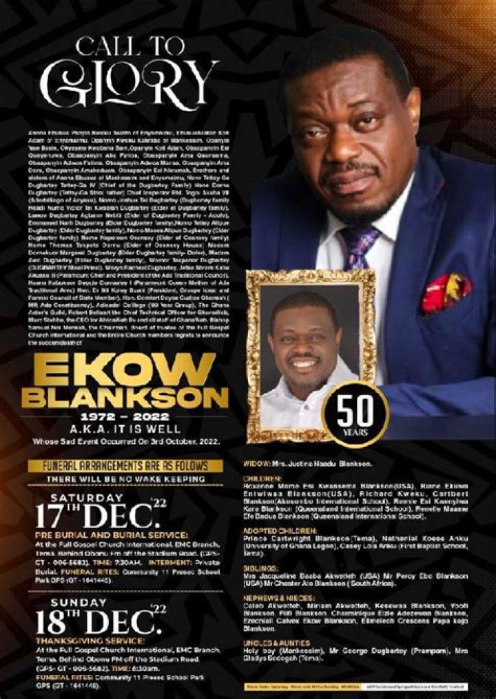 
Ekow Blankson Height, Weight, Net Worth, Age, Birthday, Wikipedia, Who, Nationality, Biography 