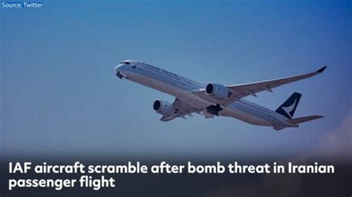 
IAF aircraft scramble after bomb threat in Iranian passenger flight 