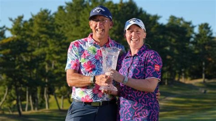 
LPGA Golfer Gemma Dryburgh Caddie And Partner 2022 