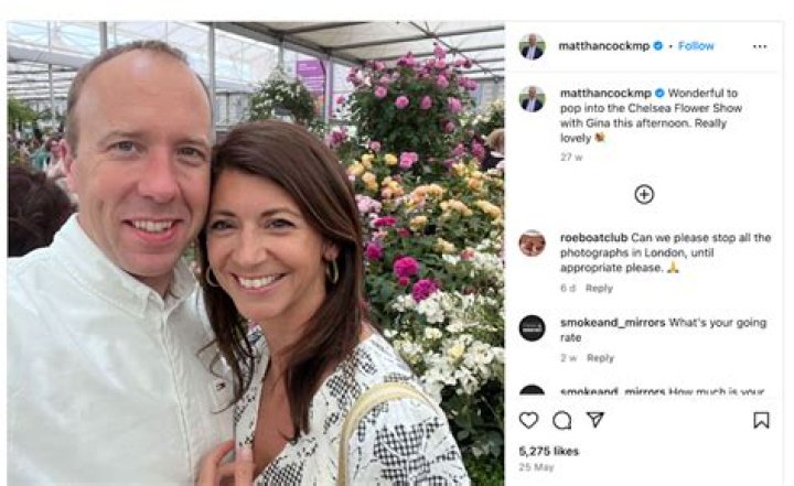 
MP Matt Hancock Confirms Affair With Girlfriend Gina Colangelo Was Out Of Love & Did Not Break Any Law 