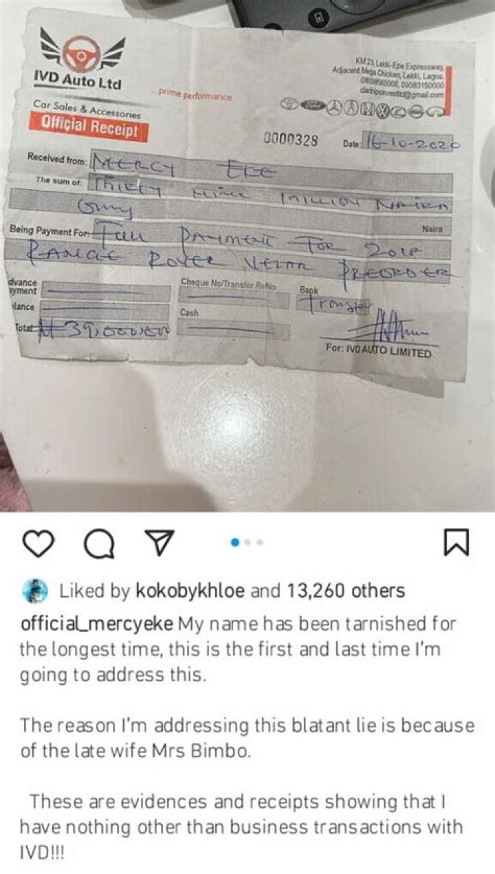 
“My name has been tarnished for the longest time” Mercy Eke weeps as she addresses rumoured affair with IVD 