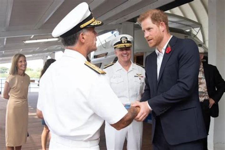 
Prince Harry Salutes Navy Servicemen in New Photos from Surprise Pearl Harbor Visit on Veterans Day 