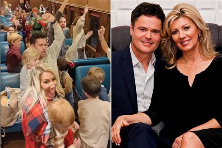 
See Donny Osmond, Wife Debbie and Family Jam Out to ‘Feliz Navidad’ on the ‘North Pole Express’ 