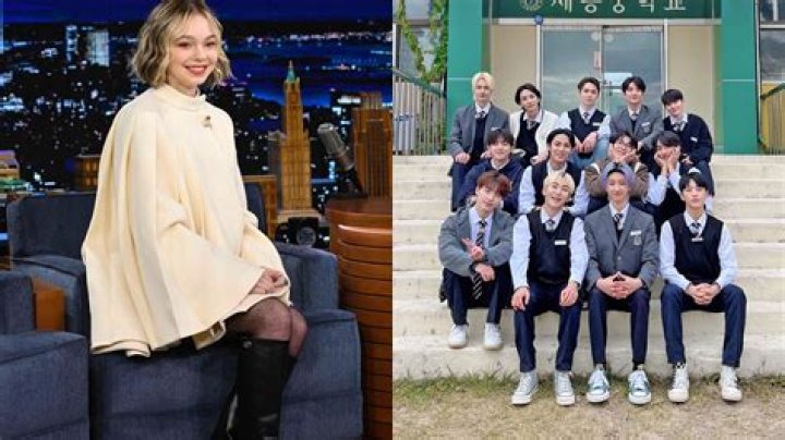 
“She’s just like us fr”: Emma Myers goes viral for pitching SEVENTEEN on Jimmy Fallon’s show 