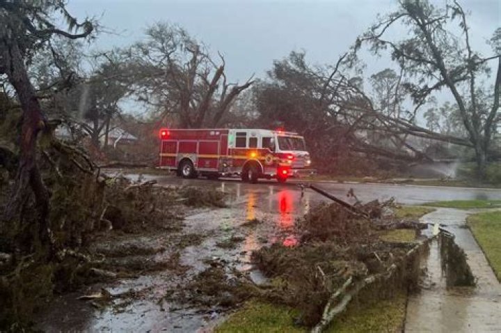 
Weather Channel Reporter Hit by Tree Branch During Live Hurricane Ian Broadcast: ‘This Is Extreme’ 