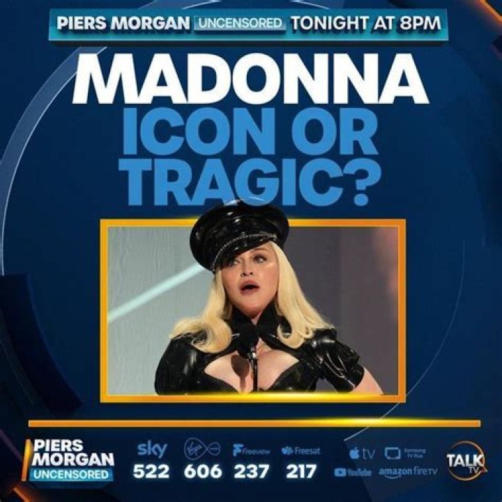 
What did Piers Morgan say about Madonna? Talk show host slammed over misogynistic comments 