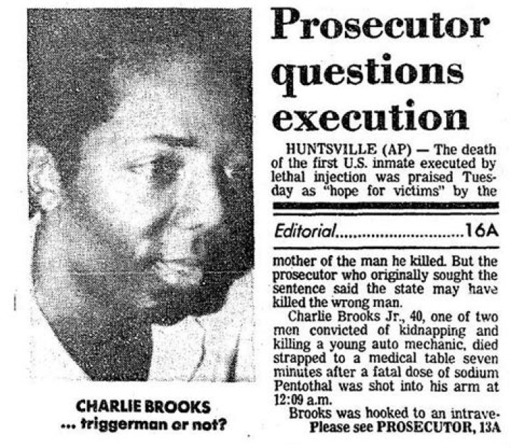 
What Happened To Charles Brooks Jr? 