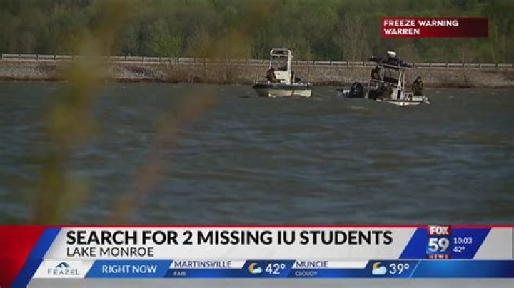 Who are the IU students missing at Lake Monroe? Search intensifies after swim goes awry