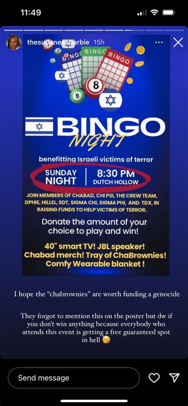 Who is Ayah Osman? Union College student claims everyone who attended fundraiser for Israeli victims should ‘burn in hell’