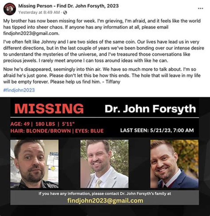 
Who was John Forsyth? Missouri doctor found dead in Arkansas Lake after going missing 
