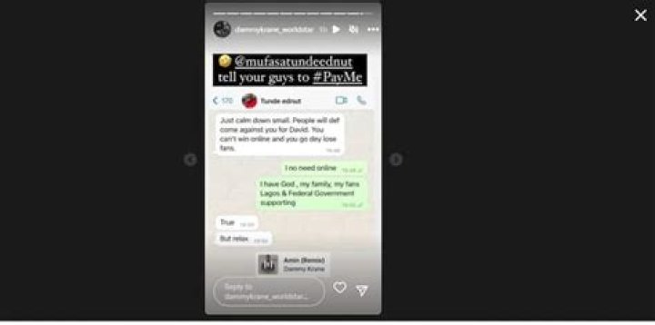 
You Can’t Win Online: Dammy Krane Shares Chat With Tunde Ednut, Pleads For Help Over Davido’s Unpaid Debt 